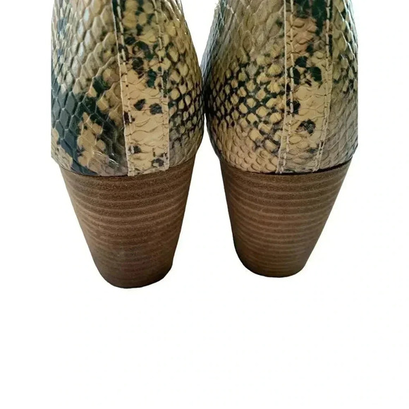 Lucky Brand Womens Junai Heels Leia Snake Print Natural MultiColor Size 7.5 US - Picture 6 of 9